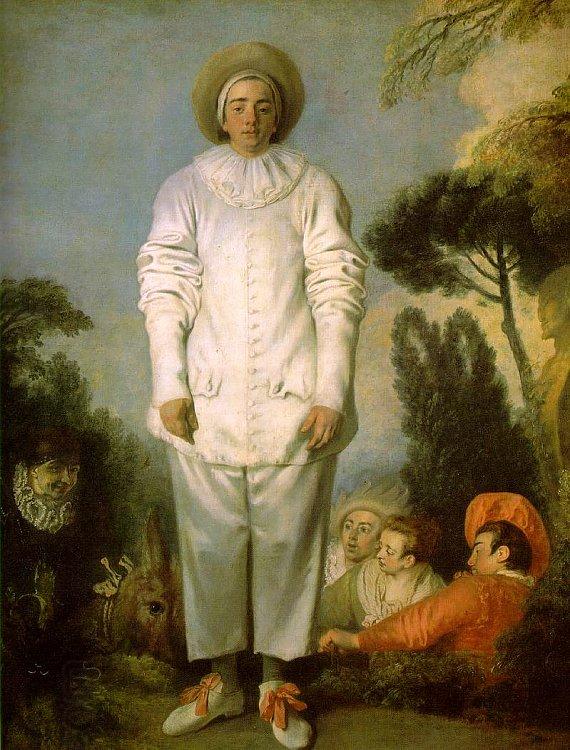 Jean-Antoine Watteau Gilles as Pierrot oil painting picture